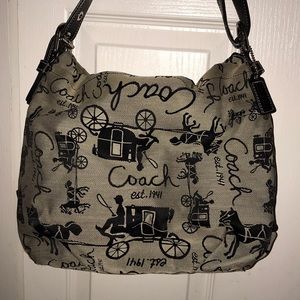 COACH Black and Grey Purse
